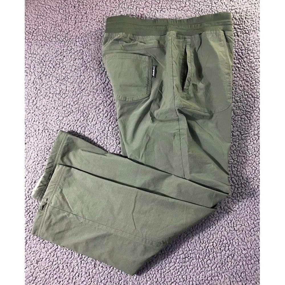 Eddie‎ Bauer Horizon Guide Pants Olive Green Ripstop Hiking Joggers L